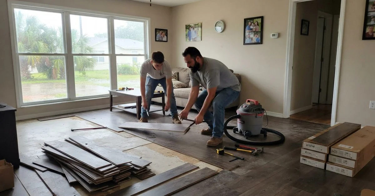 Flooring after a storm or flood in Tampa: what to do first